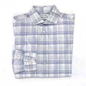 Mens M Slim Fit Long Sleeve Dress Shirt